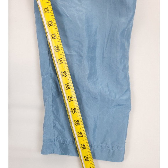 Mureli Silk Pull On Pants Women M Lined Hidden Drawstring Lt Blue Pockets Comfy - Picture 5 of 10
